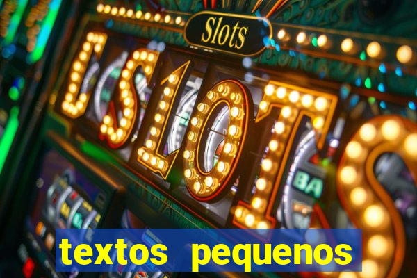 textos pequenos para alfabetizar